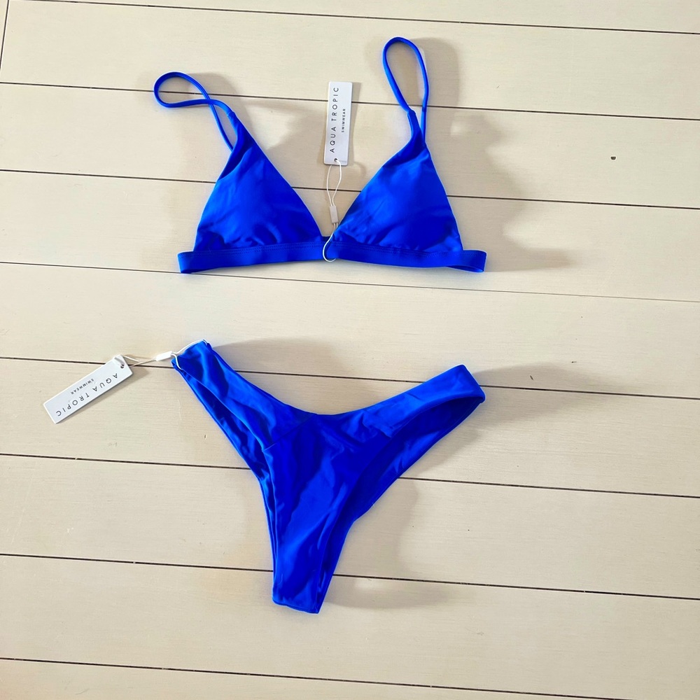 Aqua Tropic Mykonos bikini set. NWT